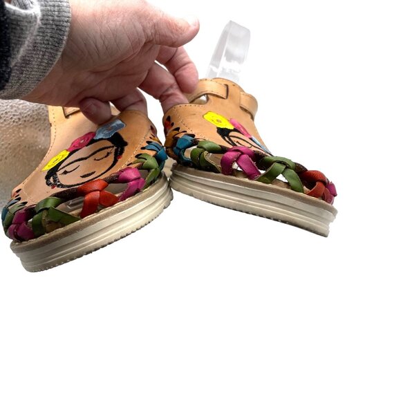 Kwarachi Frida Kahlo Leather Sandals, 10 - Picture 3 of 10